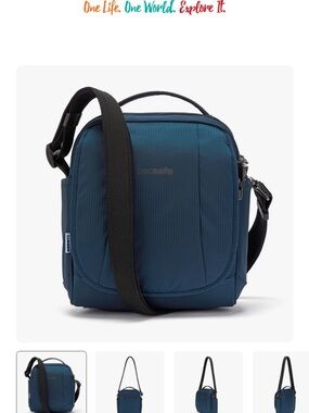 Pacsafe Navy Anti-Theft Compact Crossbody Bag